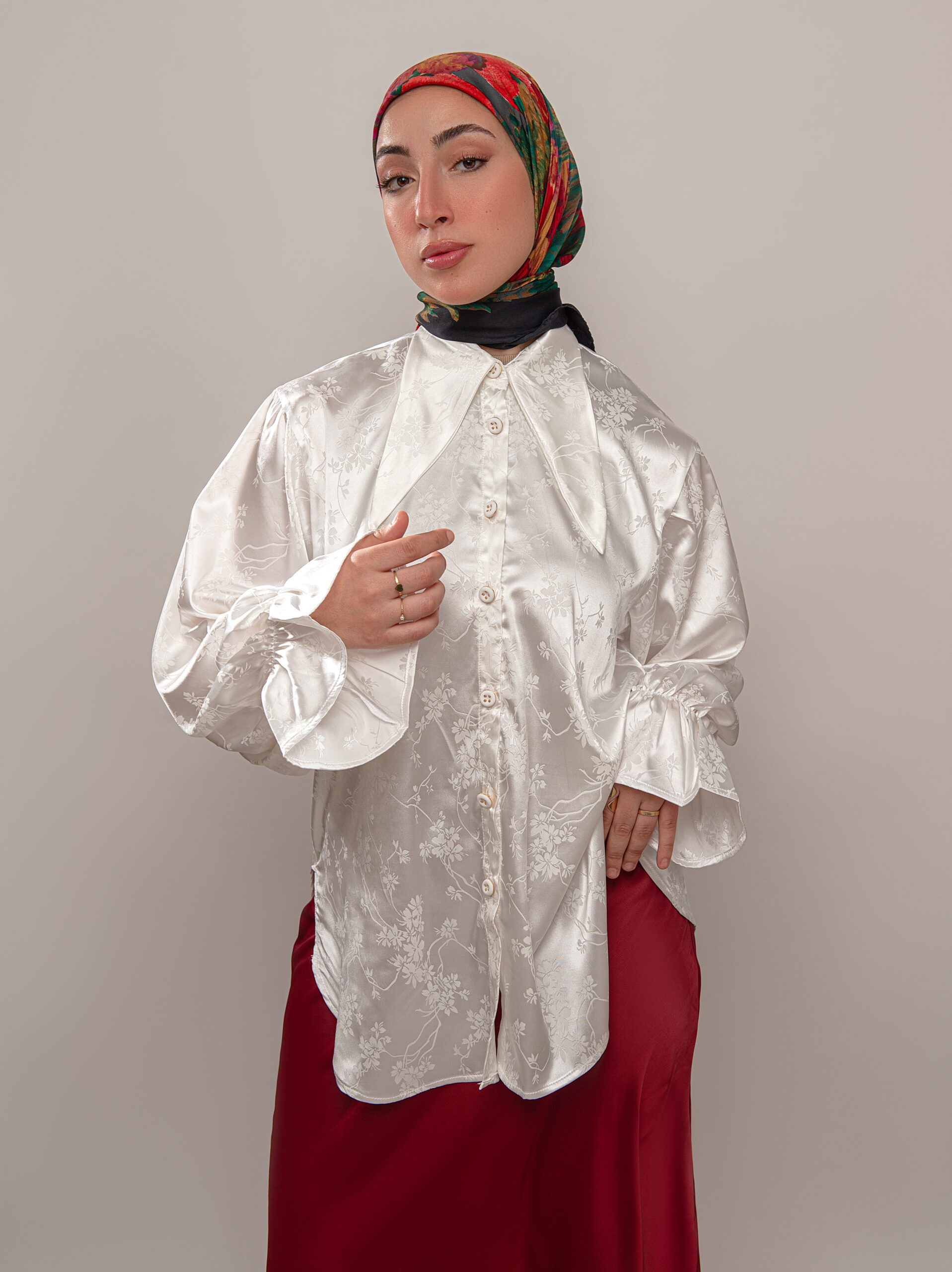 Victorian Satin Shirt - Image 5