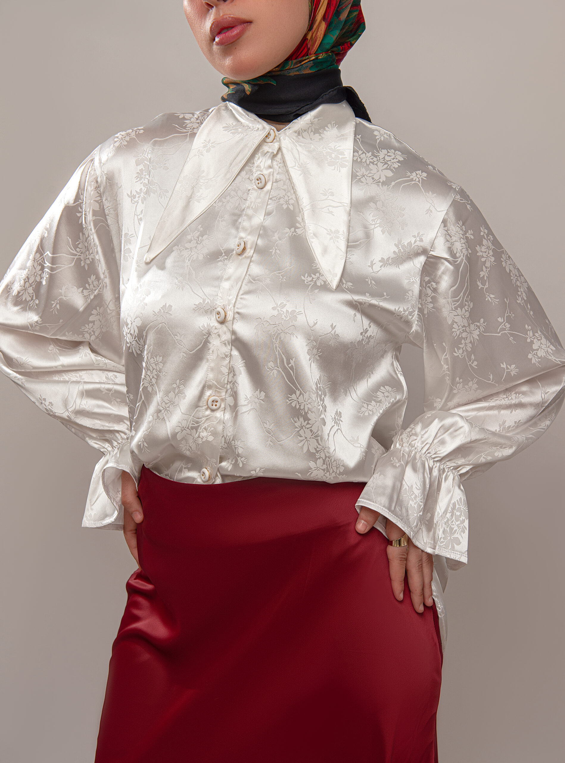 Victorian Satin Shirt - Image 2