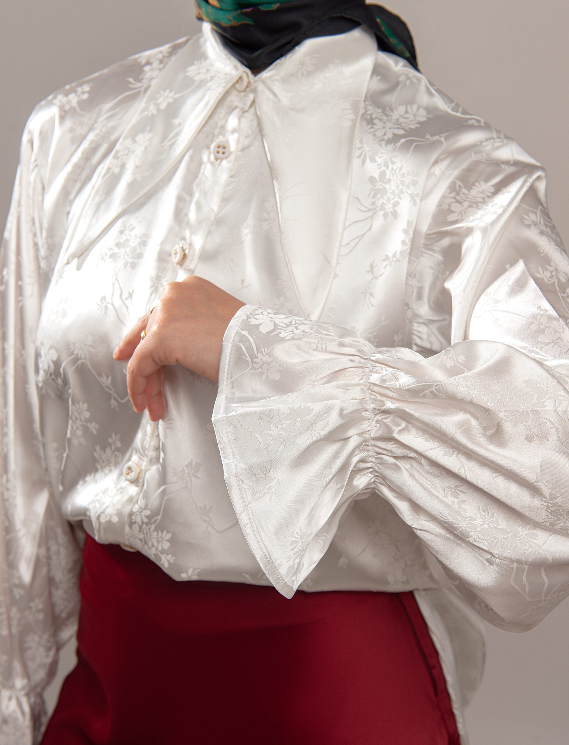 Victorian Satin Shirt - Image 3